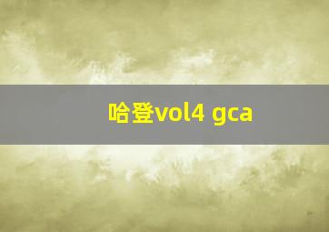 哈登vol4 gca